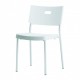 Chaise blanche stackable