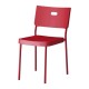Chaise rouge stackable