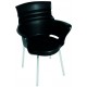 Chaise noire Lokye 
